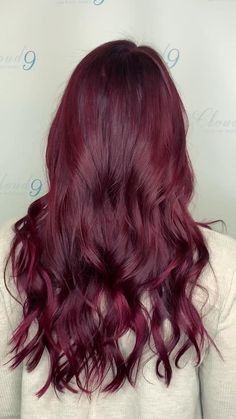 Purple Toned Red Hair, Hair Color Ideas For Brunettes Without Bleach, Black Hair With Brown Highlights Straight, Midnight Red Hair, Berry Red Hair Color, Crimson Red Hair Color, Red And Violet Hair, Garnet Hair Color, Dark Red Violet Hair