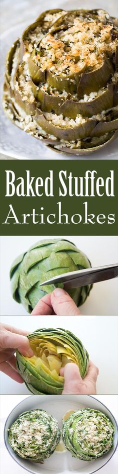 baked stuffed artichokes are the perfect appetizer for any occasion