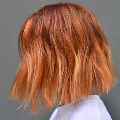 Fall Strawberry Blonde Hair Color Short Hair, Copper Bob Hair, Peach Hair, Ginger Snap, Strawberry Blonde Hair