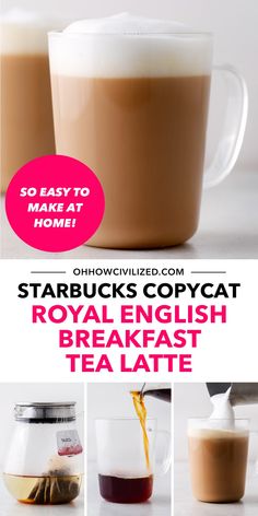 the recipe for starbuck's copycat royal english breakfast tea latte