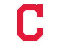 the letter c is shown in red and white