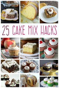 25 cake mix hacks that are easy to make and delicious for desserting or baking