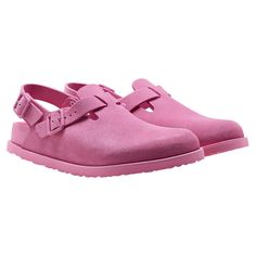 Modern Clogs With Cushioned Footbed And Open Heel, Modern Slip-on Clogs With Buckle Closure, Pink Leather Clogs With Removable Insole, Modern Closed Toe Clogs With Buckle Closure, Utilitarian Style, Nappa Leather, Natural Leather, Full Grain Leather, All Fashion