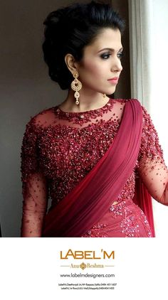 Sarees For Engagement, Blouse Designs Net, Net Blouse Designs, Blouse Designs Images, Saree Designer Blouse, Net Saree Blouse Designs, Kerala Engagement Dress, Net Saree Blouse, Netted Blouse Designs