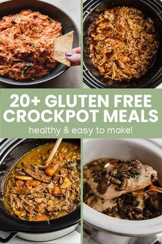 20 gluten free crockpot meals that are healthy and easy to make