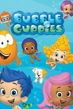 bubble babies dvd cover with bubbles and other cartoon characters in the water, all smiling