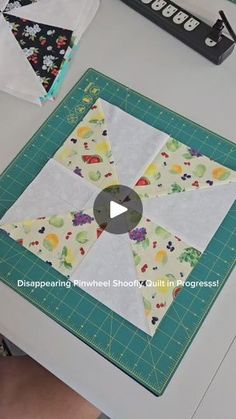 a video demonstrating how to make a quilt block with the help of an applique