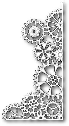 the letter j made out of gears is shown in black and white, with an intricate design