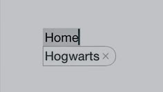 some type of sticker that says home hogwarts x