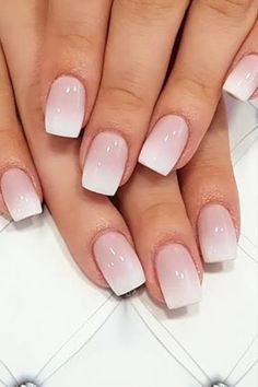 Everyday Nails, Stars Nails, Unghie Sfumate, Nails 2018, Square Nail Designs, Ombre Acrylic Nails, Ombre Nail Designs, Classic Nails, Short Acrylic Nails Designs