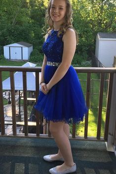 Royal Blue Homecoming, Royal Blue Homecoming Dresses, Gowns Short, Blue Organza, Graduation Party Dresses, Blue Homecoming Dresses, Dress Royal, Cocktail Gowns, Lace Homecoming Dresses