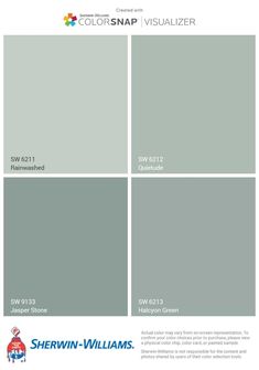 the color scheme for sherwinn williams's colorsnap visualizer