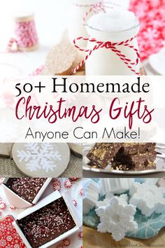 homemade christmas gifts that anyone can make for the holiday season are easy to make and so delicious