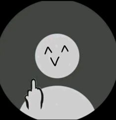 an animated image of a person pointing at something in the dark with his finger up