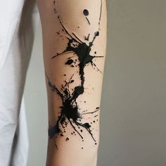 Artistic Black Tattoo Sketches Grunge Tattoo Men, Big Tattoo Cover Up, Abstract Black Tattoo, Abstract Spine Tattoo, Black Abstract Tattoo, Paint Splatter Tattoo Black, Texture Tattoo, Paint Splatter Tattoo, Splatter Tattoo