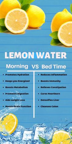 Detoxifying Liver, Gut Cleanse, Lemon Water In The Morning, Air Lemon, Lemon Water Benefits, Cleanse Diet, Water Benefits, Bed Time, Water Recipes