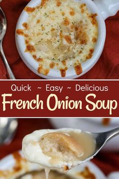 french onion soup is an easy and delicious side dish