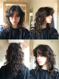 Choppy Shag Hairstyles Medium Curly, Natural Wavy Hair Cuts, Hair References, Shot Hair, Wolf Haircut, Ginger Snap, Birthday Hair