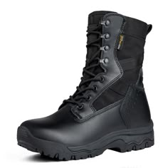 DURABLE & PROTECTIVE - This womens military boots upper made of suede leather with 1000D Cordura fabric, which is durable and scratch-resistant. EVA midsole, lightweight and flexible, supply excellent cushioning for hiking or working. All terrain outsole, great grip with geometrical pattern design, non-slip tactical boots for women. Strengthened toe cap and heel provide full protection, anti-collision and ankle support. Suit for tactical, military, combat, hunting, motorcycle boots BREATHABLE & Geometrical Pattern Design, Military Tactical Boots, Motorcycle Shoes, Nike Boots, Tactical Shoes, Army Boots, Geometrical Pattern, Womens Combat Boots, Military Tactical