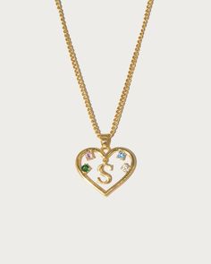 Materials: 18k gold plated brass, cz stone Coin Charm Bracelet, En Route Jewelry, 2024 Moodboard, Initial Heart Necklace, Minimal Bedroom, S Necklace, Buy List, Cherry Earrings, Heart Stone