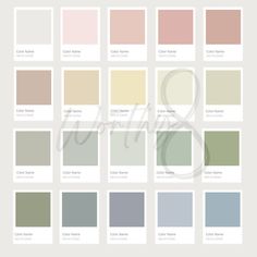 the different shades of paint that are used in this painting project, including neutrals and browns