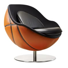 Basketball Lounge Chair Wooden Garden Bed, Swivel Lounge Chair, Sports Room, Comfy Chairs