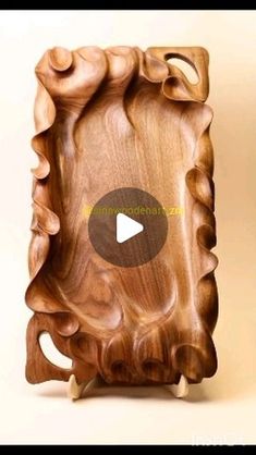 a wooden object that looks like it is carved