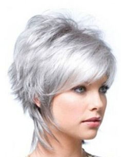 Cute Short Haircuts, Silver Grey Hair, Hair Styles 2014, Short Hair Wigs, Cute Hairstyles For Short Hair, Grey Hair, Hair Today, Great Hair