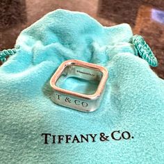 This Ring Is Beautiful But A Bit To Big For My Finger. Reposhing This Item I Purchased From @Brieannelise. Loved It, But Ready To Rotate For Something New. Questions? Leave A Comment Below! Tiffany Wide Band Ring, Jewelry Tiffany, Square Ring, 5 Rings, Tiffany Co Jewelry, Square Rings, Wide Bands, Ring Sterling Silver, Womens Jewelry Rings