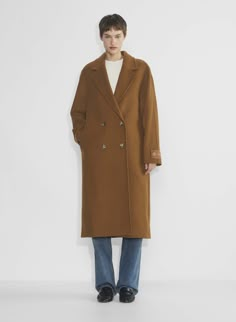 THE SLOUCH™ COAT Slouch Coat, Wind Protection, Easy Shape, Statement Bag, Feel It, Dolman Sleeve, Wool Coat, Welt Pocket, Herringbone