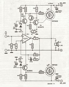 an electronic circuit diagram showing the components