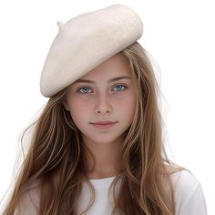 PRICES MAY VARY. MATERIAL: Wool blended, feel soft and comfortable. A stylish and functional beret hat is a great fall and winter accessory Size: One size fit 4-10 years old girls. kids artist hat is delicate and lovely, particularly suitable for little girls DESIGN：The unique beret beanie cap is Solid color; Warm and fashionable. Classic, Casual and More elegant. Different colors match any of your outfits, Ideal for romantic vocation, indoor and outdoor activities in all seasons PERFECT GIFT: A Artist Hat, Hats For Girls, Beret Hats, French Beret, Wool Berets, Artists For Kids, Beanie Cap, Beret Hat, Classic Casual