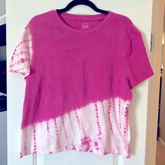 Gap, Womens Tie Dye T-Shirt, Xl Tall, Nwt Gap Pink Crew Neck Top, Womens Tie, Tie Dye T Shirts, Dye T Shirt, Pink Purple, Gap, Tie Dye, Dye, Womens Tops