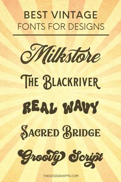 the best vintage font styles for designers