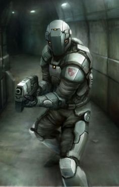 Cyberpunk Police, Shock Trooper, Sci Fi Armor, Futuristic Armor, Futuristic Armour, Sci-fi Armor, Future Soldier, Battle Armor, Power Armor