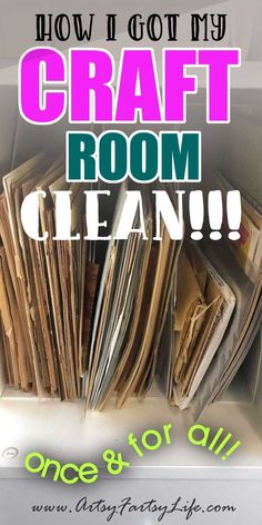 how to clean your craft room Slob Comes Clean, Craft Room Organisation, Craft Organisation, Room Cleaning, Sewing Room Storage, Clean Crafts