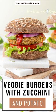 veggie burgers with zucchini and potato