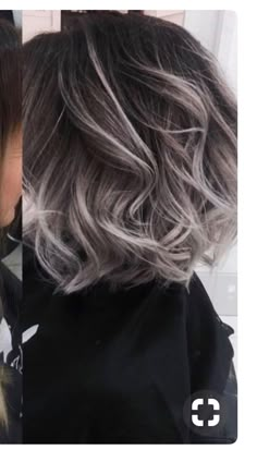 This really pretty Gray Wigs, Gray Balayage, Grey Highlights, Hair Gray, Herbal Hair, Grey Hair Color, Ombre Hair Color