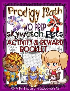 an activity and reward booklet for the skywatch pets