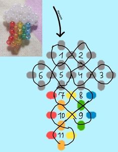 an image of a bunch of beads with numbers on them and the same bead