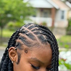 Dreadlock Hairstyles For Short Locs, Bob Dreadlocks Hairstyles, Loc Side Styles, Loc Bobs For Women, Dreadlock Bob Hairstyles, Dread Bob Hairstyle, How To Style Locks Hairstyles, Lil Girl Loc Styles, Beautiful Dreadlocks Styles