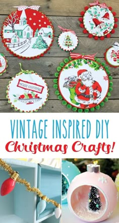 vintage inspired diy christmas crafts