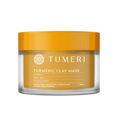 What it is  A three-step permanent installment in your glow-getting skincare regimen.  Why it Works:   All the skincare superfoods (Turmeric, Vitamin C, Hyaluronic Acid, and Manuka Honey!) you need to feed and nurture your complexion to new levels of dewy.   Antioxidant-rich Turmeric lifts the appearance of hyperpigmentation, undereye circles, and clogged pores with its potent anti-inflammatory powers - without the staining or yellow residue of DIY remedies.   Vitamin C in our  Turmeric Vitamin C Serum works as the ultimate skin-brightener for a healthy, fresh-out-of-the-sun luminosity.   Turmeric Clay Mask gently lifts away unwanted debris and detoxifies while  Turmeric Vitamin C Serum  gives the skin a healthy, radiant bounce. Use the two in tandem for max glow. Turmeric Clay Mask Tumeri Diy Turmeric Face Mask, Turmeric Vitamins, Turmeric Face Mask, So Deep, Plant Based Skincare, Diy Remedies, Glowing Skincare, Skin Blemishes, Aloe Leaf