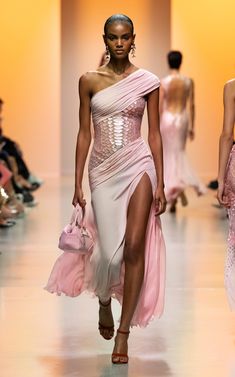 Women's Georges Hobeika Spring Summer 2025 Collection | Moda Operandi Georgette Maxi Dress, Celine Dress, Runway Fashion Couture, Prom Dresses With Pockets, Spring 2025, Georgette Dress, Event Outfit