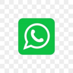 whatsapp icon on transparent background