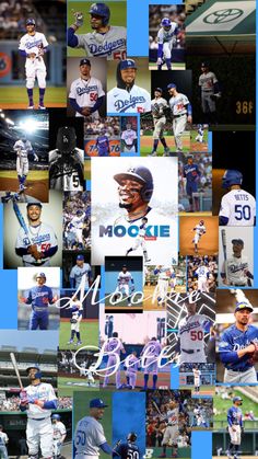 a collage of baseball players and numbers