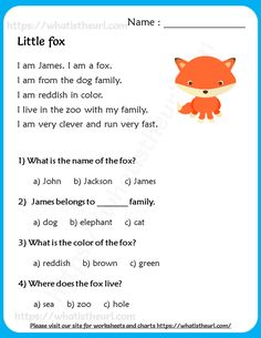 an animal worksheet with the words'little fox'in english and spanish