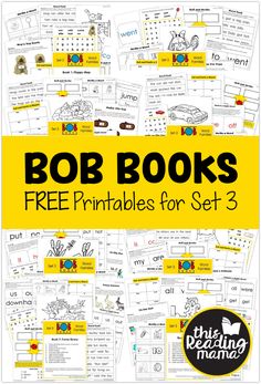 bob books free printables for set 3