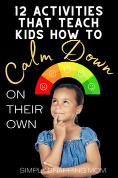 Teach your kids how to calm down on their own with these simple tips and activities on self regulation and emotional regulation. Raise happy and emotionally intelligent kids with these positive parenting tips. Calm Down Activities, Emotion Coaching, Emotional Regulation Activities, How To Calm Down, Kids Coping Skills, Calm Kids, How To Teach Kids, Emotional Child, Teaching Toddlers