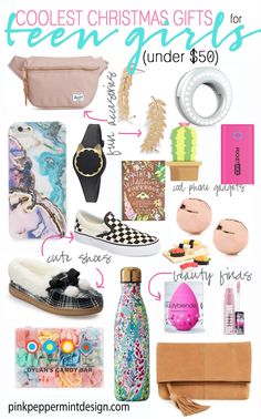 the coolest christmas gifts for under $ 50 on pink peppermint designs com